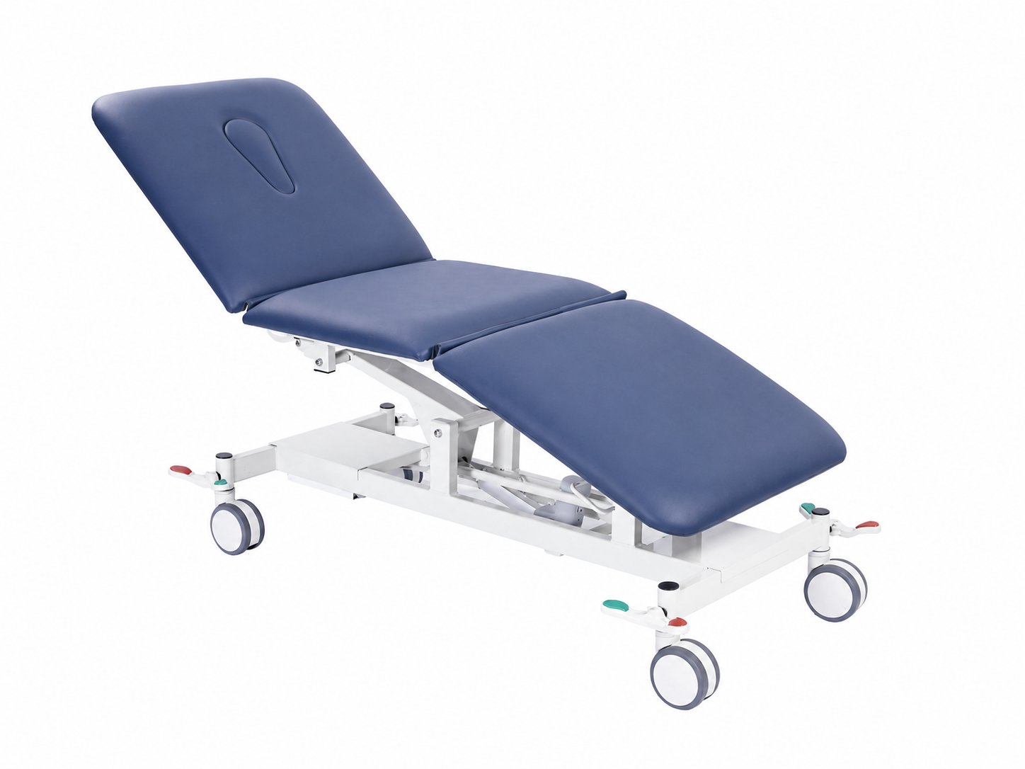 3 Section Electric Bed with Electric Head & Foot Adjustment and Central Locking Wheels